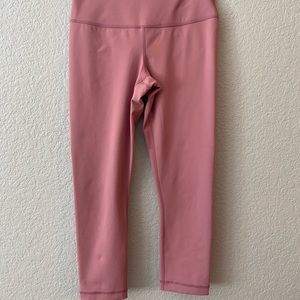 90 Degree by Reflex Rose Pink Cropped Leggings